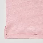 Uniqlo Linen Crew Neck Women’s Shirts Pink