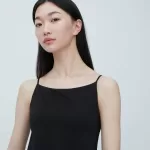 Uniqlo Mame Kurogouchi Airism Plunge Slip Women’s Vest Black