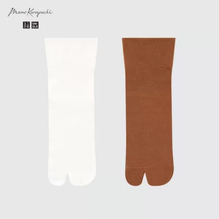Uniqlo Mame Kurogouchi Socks (Two Pairs) Women’s White Brown