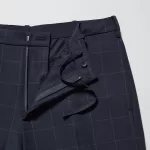 Uniqlo Men’s Smart Patterned Ankle Length (Long) Pants Navy Blue