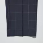 Uniqlo Men’s Smart Patterned Ankle Length (Long) Pants Navy Blue
