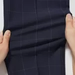 Uniqlo Men’s Smart Patterned Ankle Length (Long) Pants Navy Blue