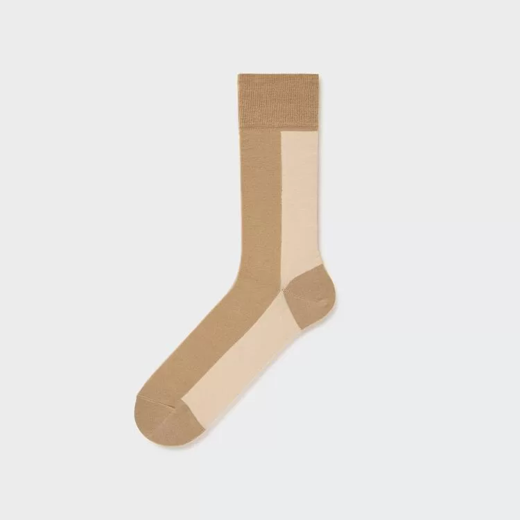 Uniqlo Men’s Striped Socks Beige Uniqlo Men’s Striped Socks Beige