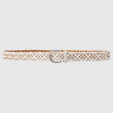 Uniqlo Mesh Leather Belts for Women White