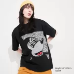 Uniqlo Mickey X Keith Haring Ut Printed Men’s T-Shirt Black