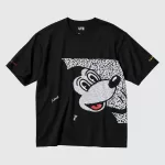 Uniqlo Mickey X Keith Haring Ut Printed Men’s T-Shirt Black