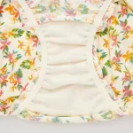 Uniqlo Mid Rise Flower Print Frill Women’s Underwear Creme