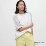 Uniqlo Oversized Raglan Half Sleeved Men’s T-shirt Gray