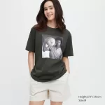 Uniqlo Peace For All Ut Printed T-Shirt (Jean-michel Basquiat And Christopher Makos) Women’s Dark Grey
