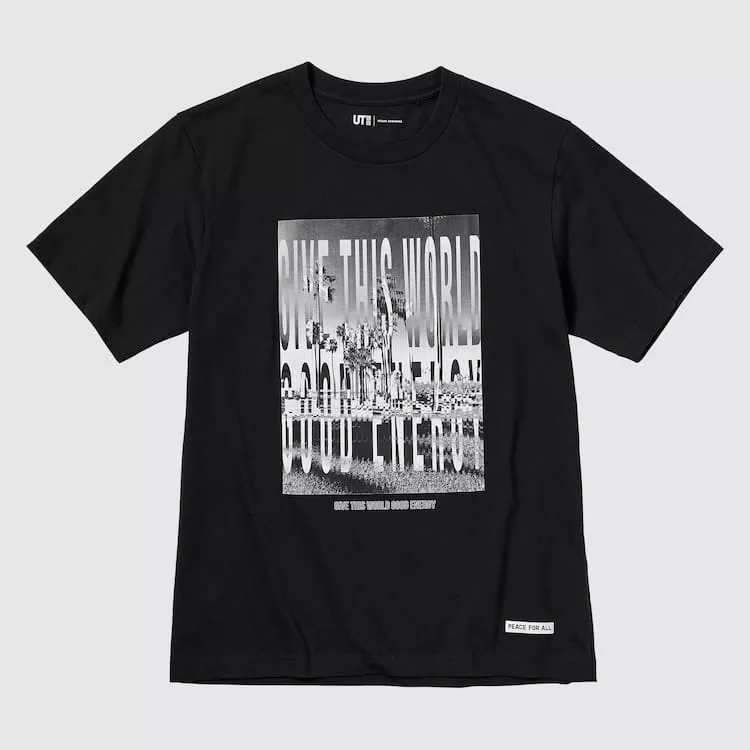 Uniqlo Peace For All Ut Printed T-Shirt (Kosuke Kawamura) Men’s Black Uniqlo Peace For All Ut Printed T-Shirt (Kosuke Kawamura) Men’s Black
