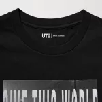 Uniqlo Peace For All Ut Printed T-Shirt (Kosuke Kawamura) Women Black
