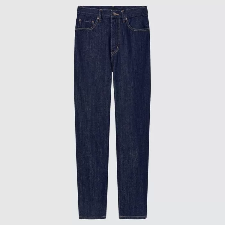 Uniqlo Peg High Rise Ankle Length (Long) (2021 Season) Jeans Women Navy Blue Uniqlo Peg High Rise Ankle Length (Long) (2021 Season) Jeans Women Navy Blue