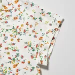 Uniqlo Printed Short Sleeved Women’s White Shirts