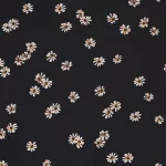 Uniqlo Printed V Neck Flared Long Sleeved Dress Women Black