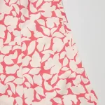 Uniqlo Printed V Neck Sleeveless Mini Dress Women Red