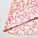 Uniqlo Printed V Neck Sleeveless Mini Dress Women Red