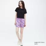 Uniqlo Rayon Easy Printed Women’s Shorts Pink