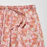 Uniqlo Relaco Surf Floral Print 3/4 Women’s Loungewear Pink