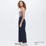 Uniqlo Seersucker Easy Women’s Loungewear Dark Grey