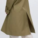 Uniqlo Single Breasted Women’s Coats Olive Green