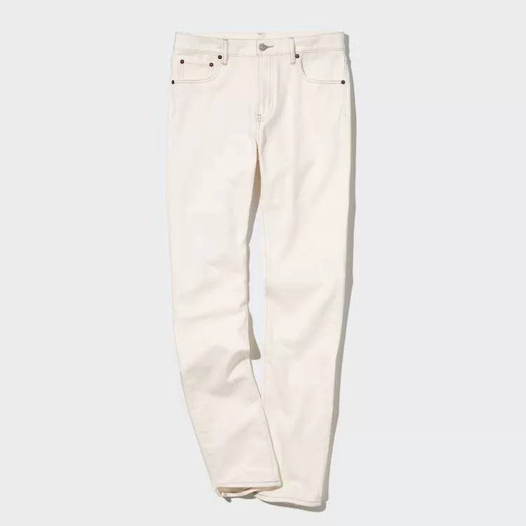 Uniqlo Slim Fit Men’s Jeans White Uniqlo Slim Fit Men’s Jeans White