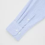 Uniqlo Slim Fit Striped Oxford Shirt (Button-down Collar) Men Blue