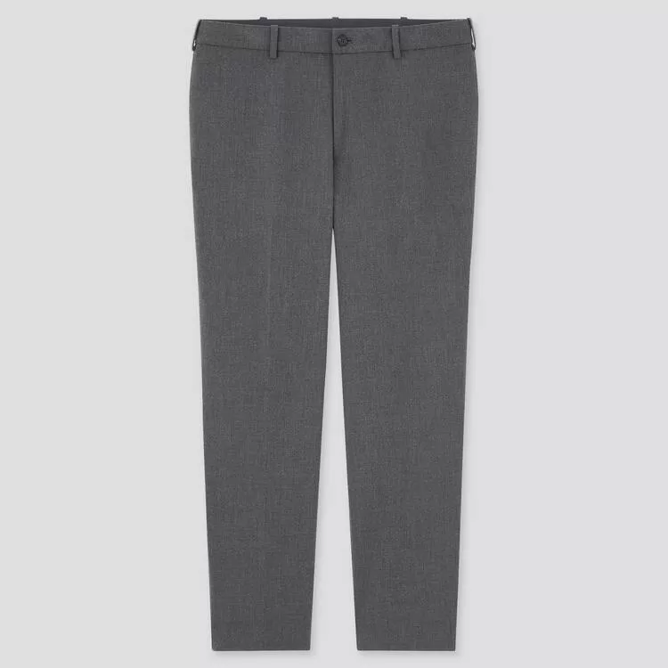 Uniqlo Smart Comfort Ankle Length (Long) Pants (2021 Season) Men Grey Uniqlo Smart Comfort Ankle Length (Long) Pants (2021 Season) Men Grey
