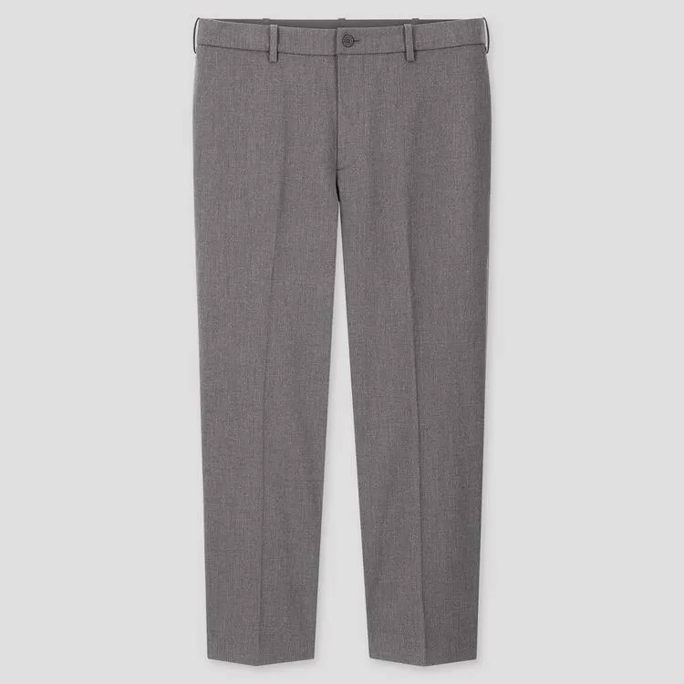 Uniqlo Smart Comfort Ankle Length Pants (2020 Season) Men Grey Uniqlo Smart Comfort Ankle Length Pants (2020 Season) Men Grey