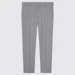Uniqlo Smart Comfort Glen Checked Ankle Length (Long) Pants Men Grey