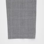 Uniqlo Smart Comfort Glen Checked Ankle Length Pants Men Grey