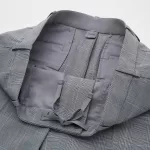 Uniqlo Smart Comfort Glen Checked Ankle Length Pants Men Grey