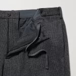 Uniqlo Smart Glen Checked Ankle Length (Long) Men’s Gray Pants