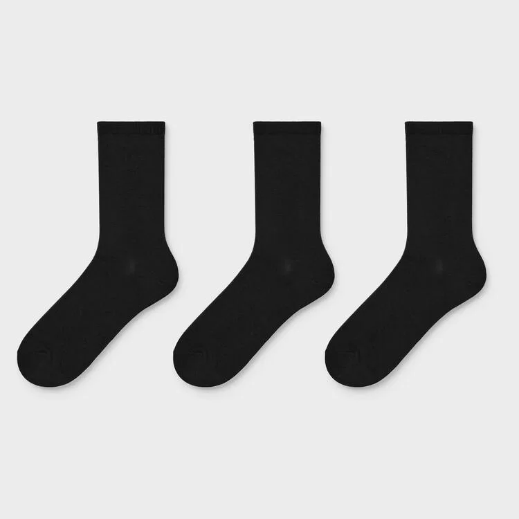 Uniqlo Socks (Three Pairs) Women’s Black Socks Uniqlo Socks (Three Pairs) Women’s Black Socks