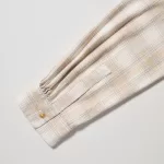 Uniqlo Soft Brushed Checked Long Sleeved Women’s Shirts Beige