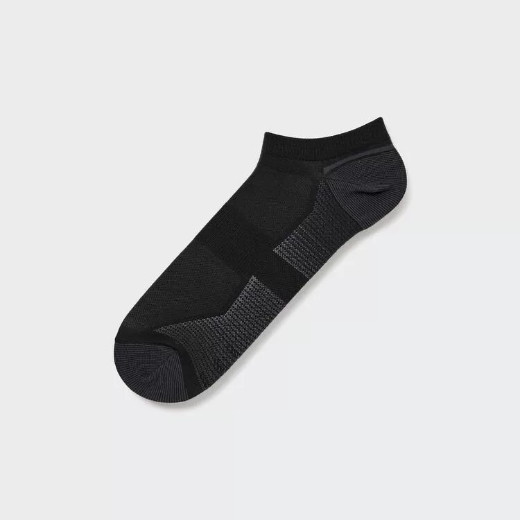 Uniqlo Sports Men's Short Socks Black-ZEX381064