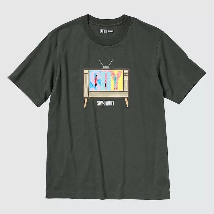 Uniqlo Spy X Family Ut Printed T-Shirt Men Dark Grey Uniqlo Spy X Family Ut Printed T-Shirt Men Dark Grey