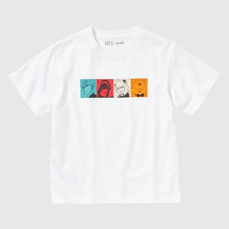 Uniqlo Spy X Family Ut Printed T-shirt Kids White Uniqlo Spy X Family Ut Printed T-shirt Kids White