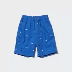 Uniqlo Stretch Printed Easy Shorts Boys Blue