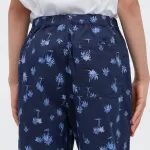 Uniqlo Stretch Printed Easy Shorts Boys Navy Blue