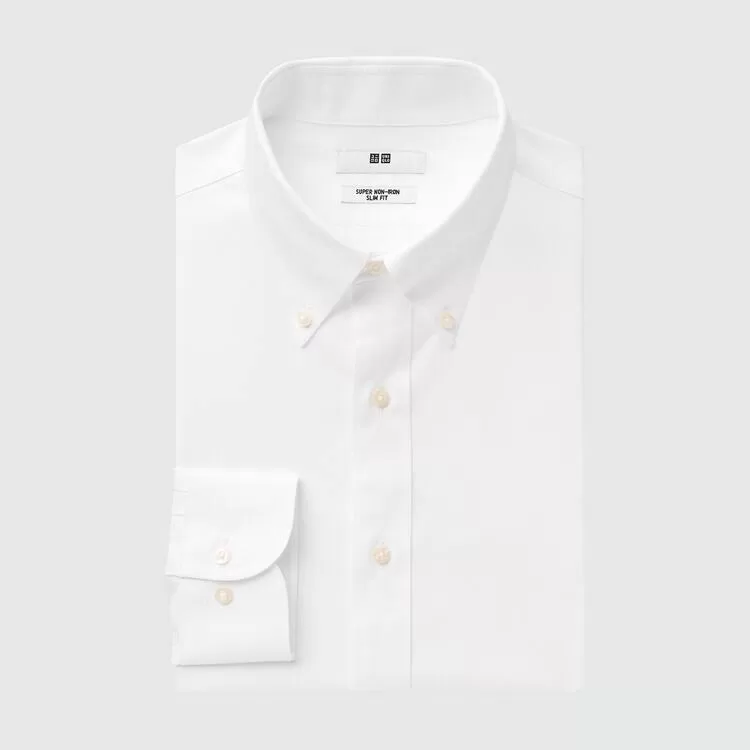 Uniqlo Super Non-iron Slim Fit Men’s White Shirts Uniqlo Super Non-iron Slim Fit Men’s White Shirts