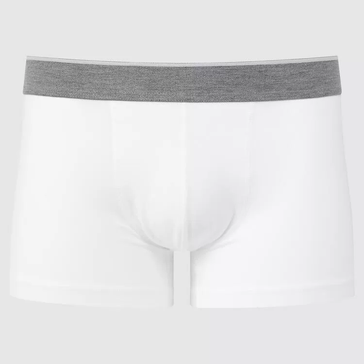 Uniqlo Supima Cotton Low Rise Boxer Underwear (2021 Season) Men White Uniqlo Supima Cotton Low Rise Boxer Underwear (2021 Season) Men White