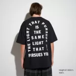 Uniqlo The Message Ut Printed Sweatshirts (Cali Dewitt) Men Black