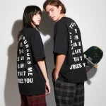 Uniqlo The Message Ut Printed Sweatshirts (Cali Dewitt) Men Black