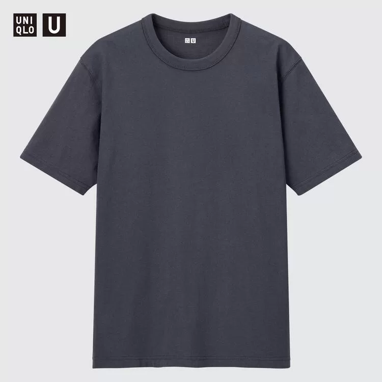 Uniqlo U Crew Neck T-shirt Men Grey Uniqlo U Crew Neck T-shirt Men Grey