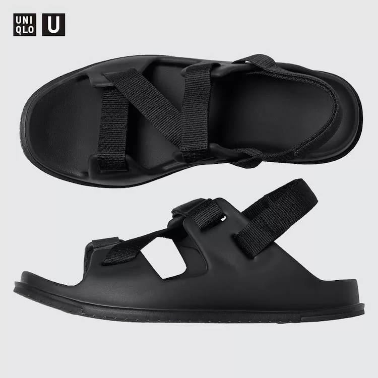 Uniqlo U Men’s Black Sandals Uniqlo U Men’s Black Sandals