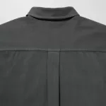 Uniqlo U Oversized Short Sleeved Work Shirts Women Dark Grey