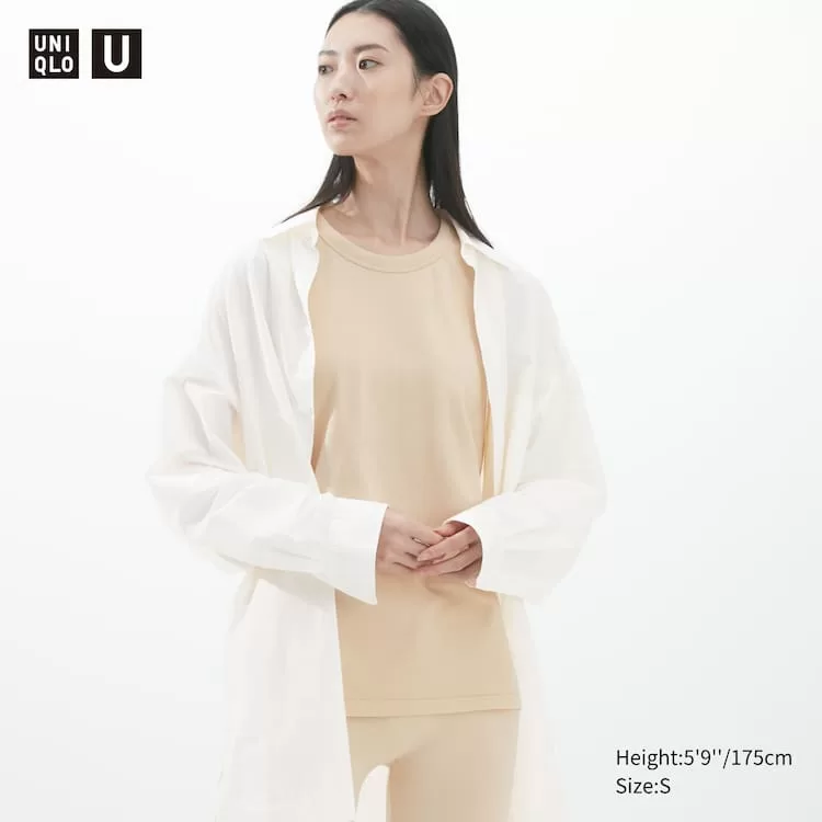 Uniqlo U Women’s Sleeveless Vest Beige Uniqlo U Women’s Sleeveless Vest Beige