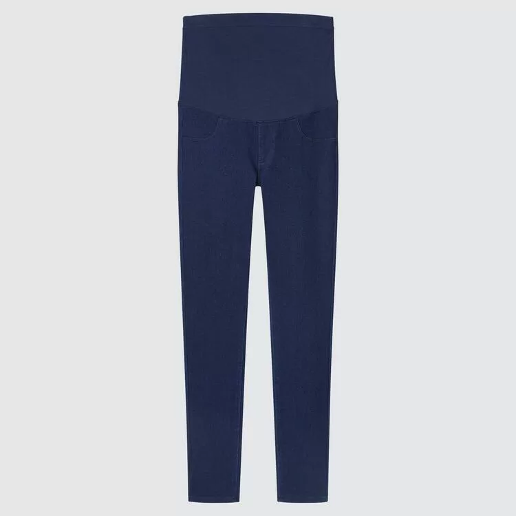 Uniqlo Ultra Stretch Maternity Leggings (2021 Season) Women Blue Uniqlo Ultra Stretch Maternity Leggings (2021 Season) Women Blue