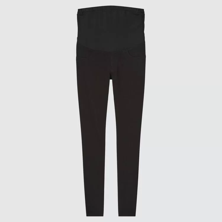 Uniqlo Ultra Stretch Maternity Leggings Women Black Uniqlo Ultra Stretch Maternity Leggings Women Black