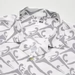 Uniqlo Unsodo Printed Short Sleeved (Open Collar) Men’s White Shirts